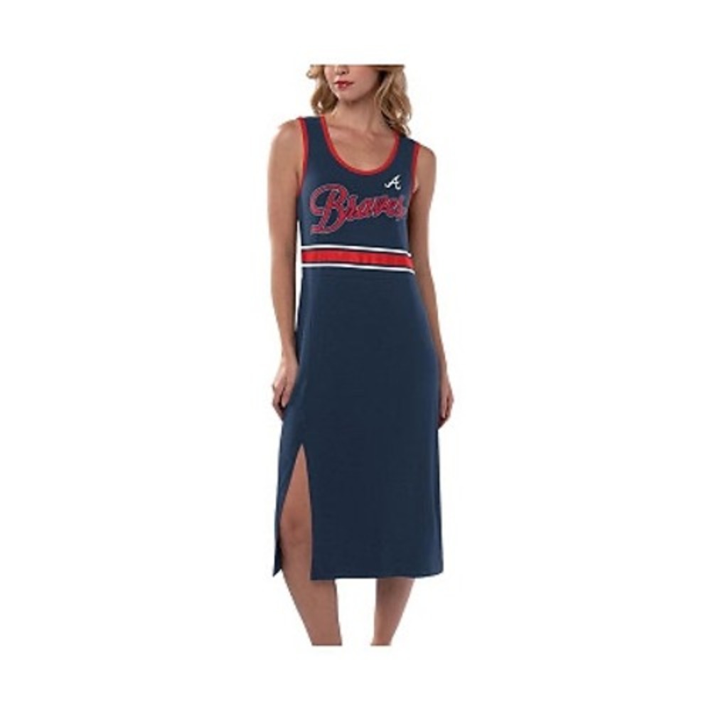 Women's Navy Sleeveless Maxi Dress